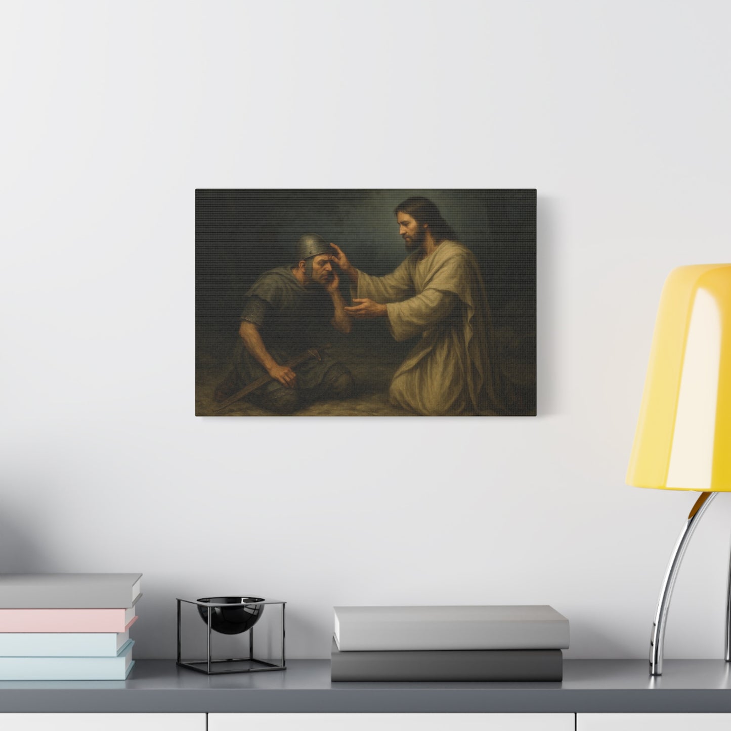 “Jesus Restores the Ear of the High Priest’s Servant – Luke 22:50–51” - Canvas Art