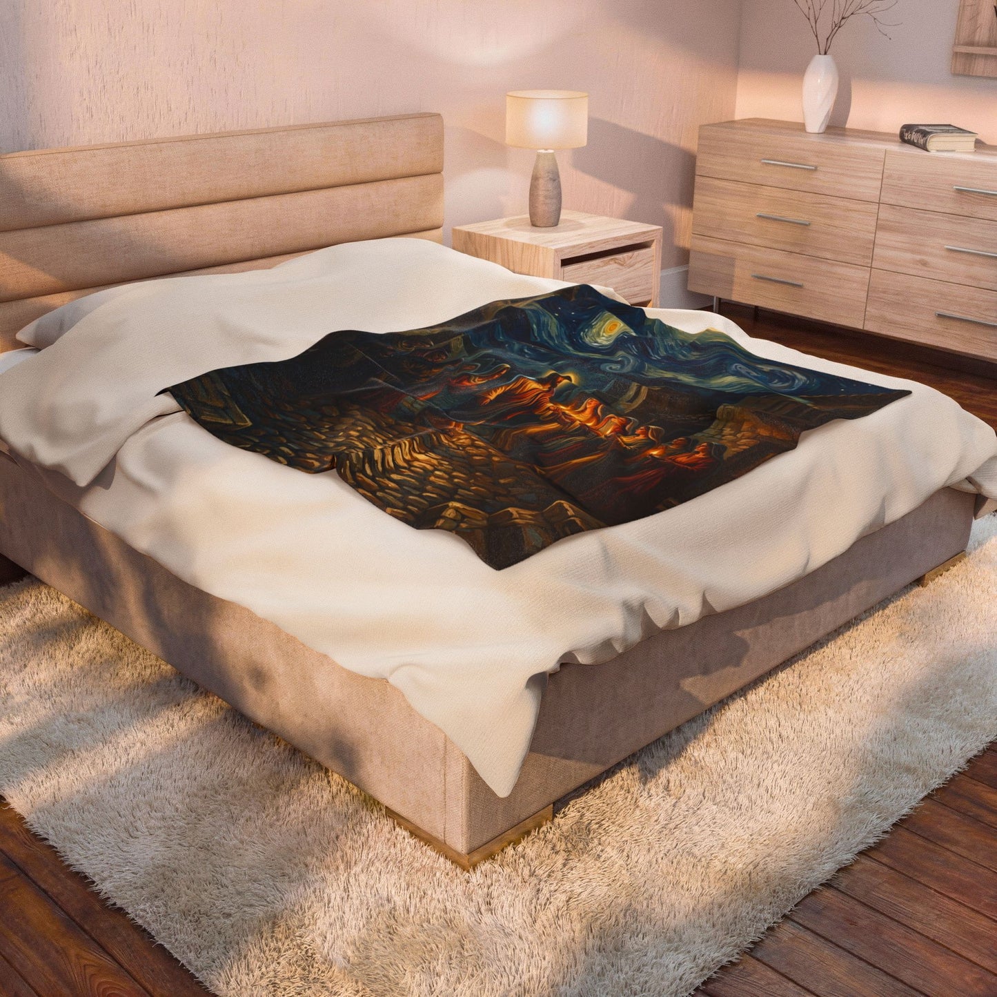 “Be Ready - Ten Virgins in Midnight Darkness” - Plush Blanket