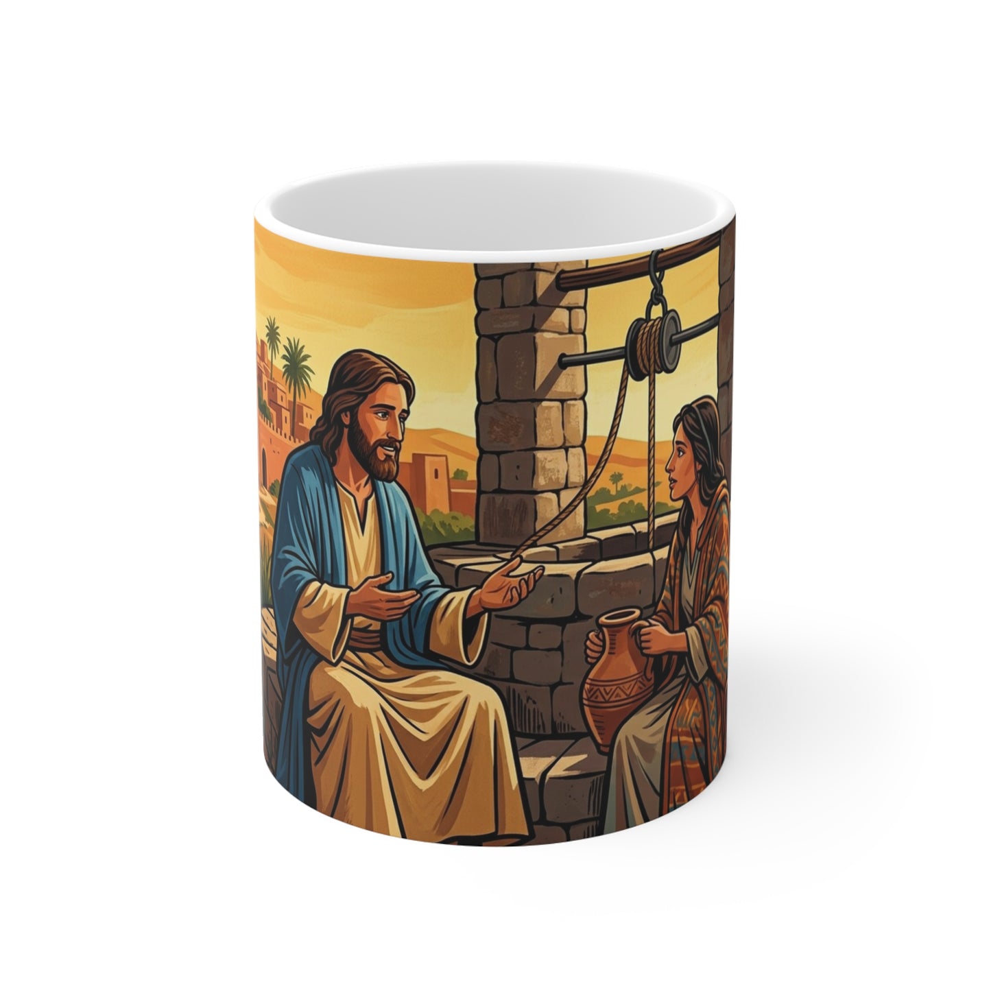 “Living Water - Jesus and the Woman at the Well” - Coffee Mug
