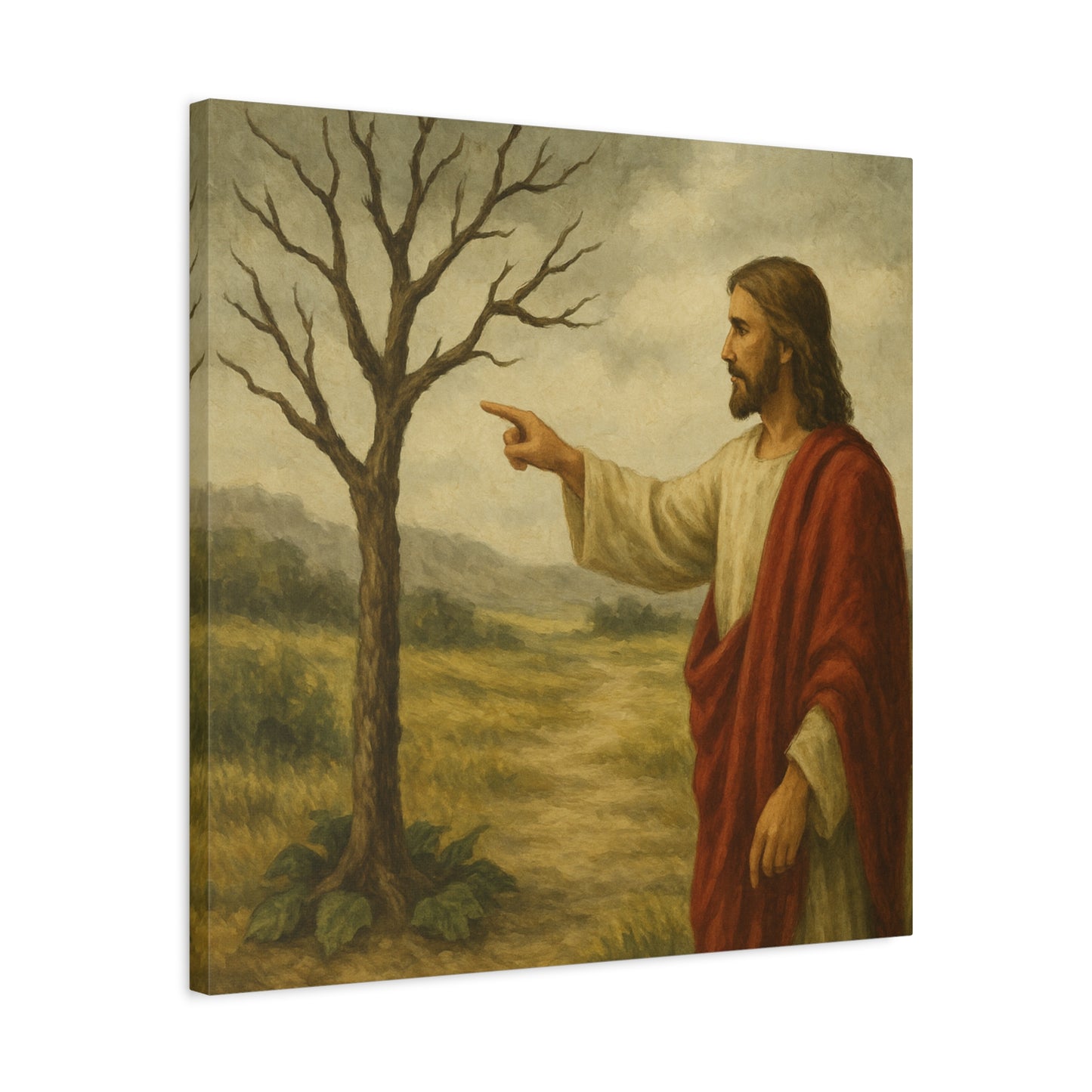 “May No Fruit Grow – Jesus Curses the Barren Fig Tree” - Canvas Art