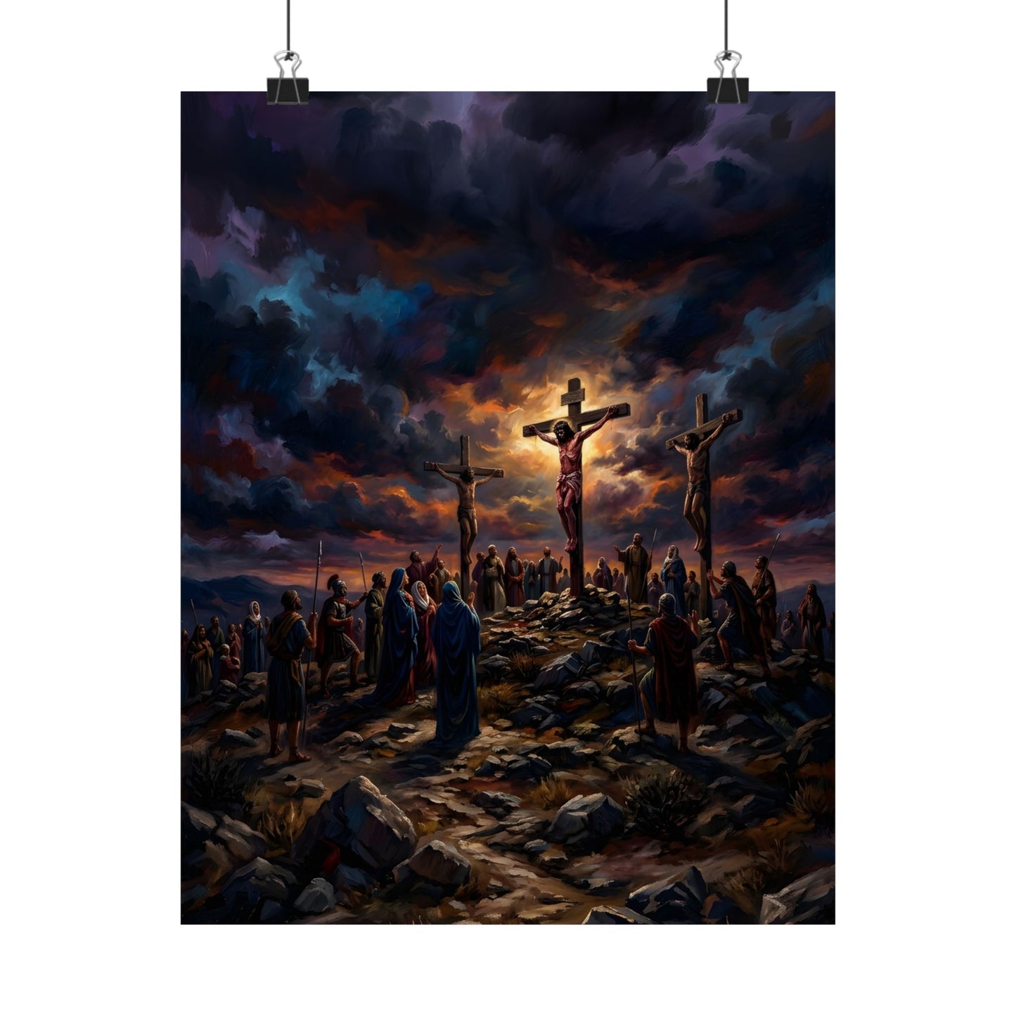 “It Is Finished - The Crucifixion at Calvary” - Poster