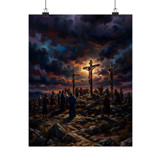 “It Is Finished - The Crucifixion at Calvary” - Poster