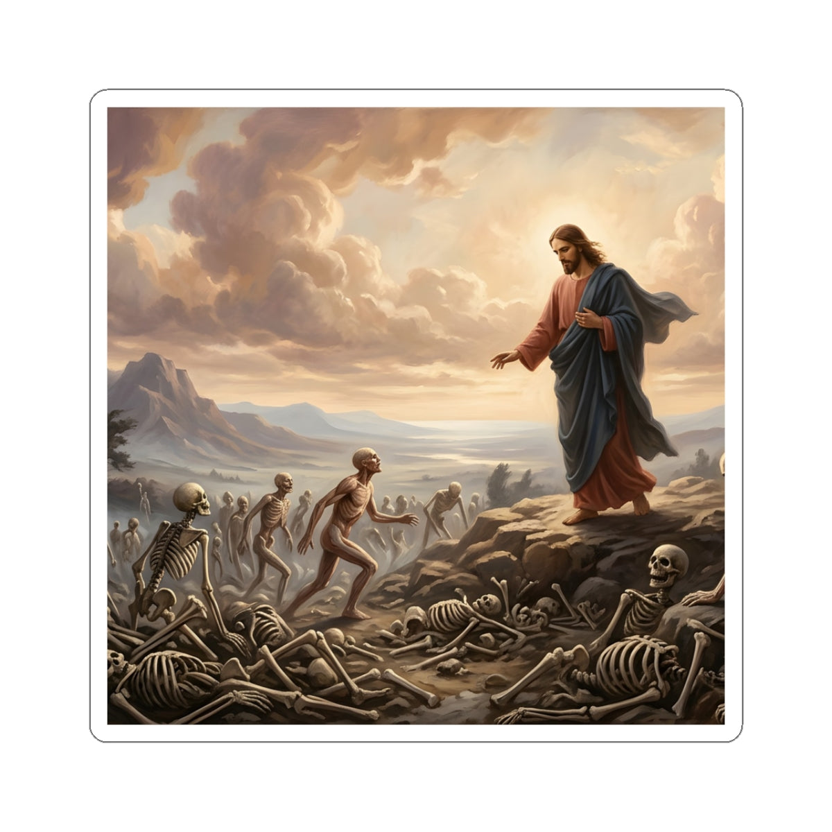 “Valley of Dry Bones - Ezekiel 37 Resurrection” - Sticker