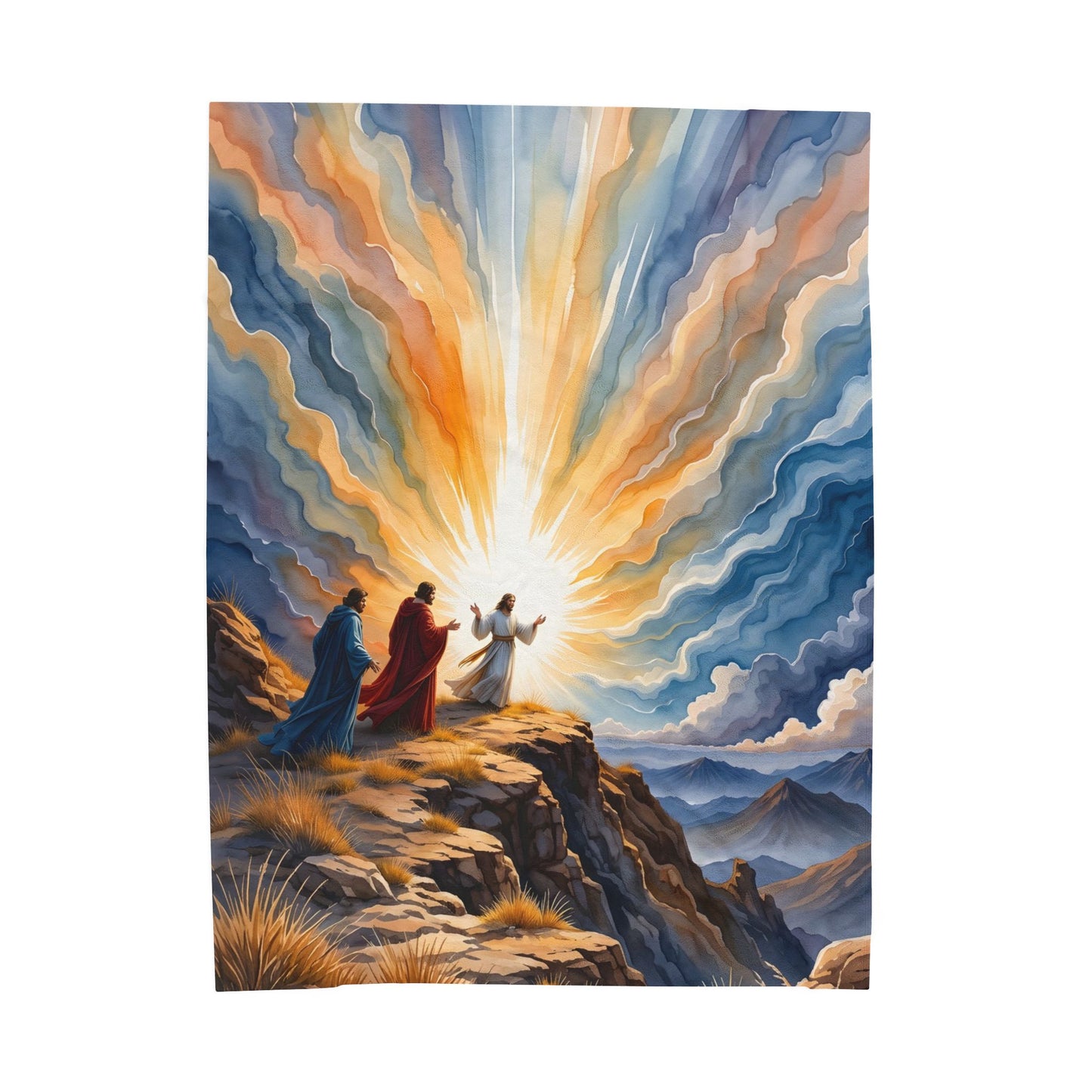“Glorious Light - The Transfiguration of Christ” - Plush Blanket