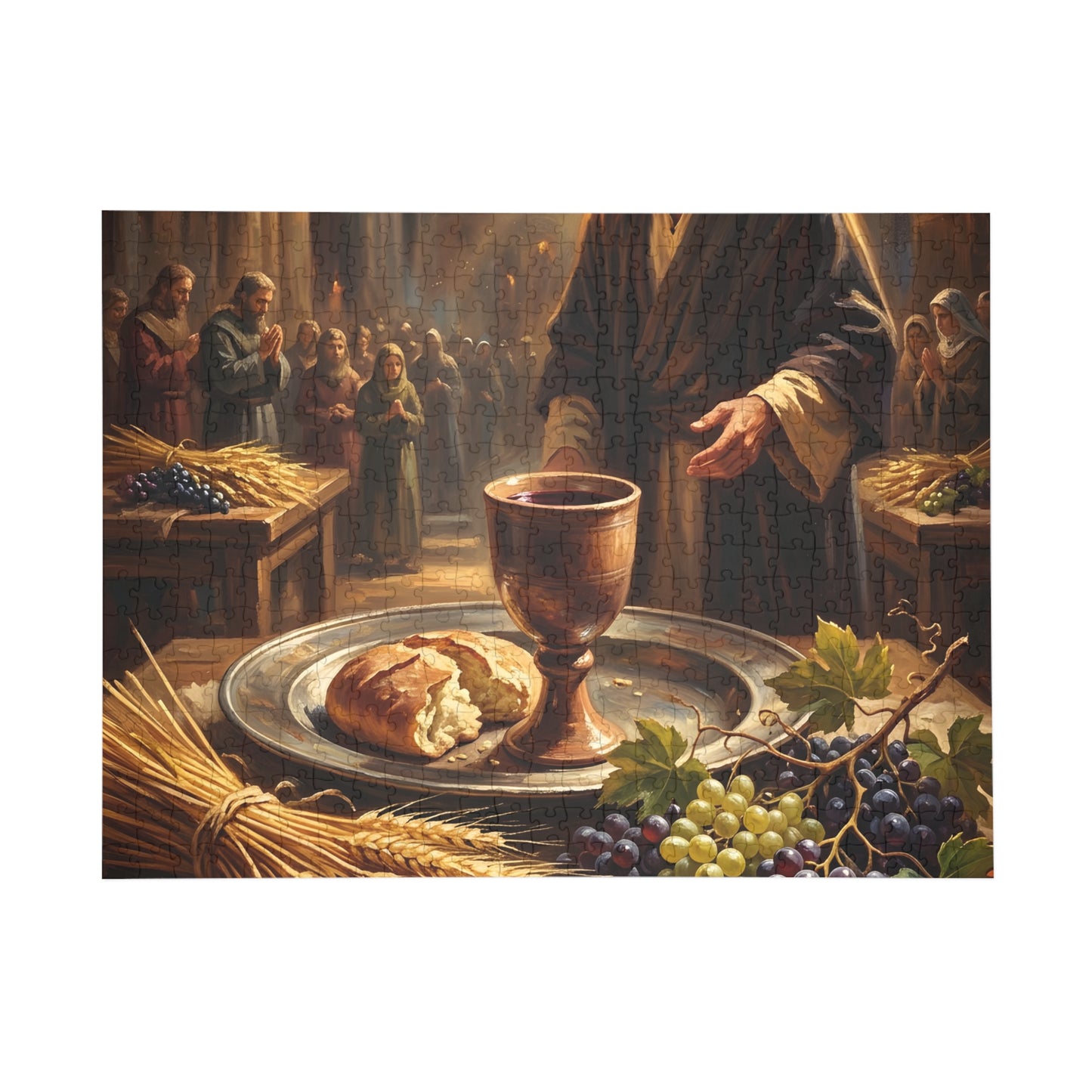 “The Harvest of Faith - Communion Still Life” - Jigsaw Puzzle
