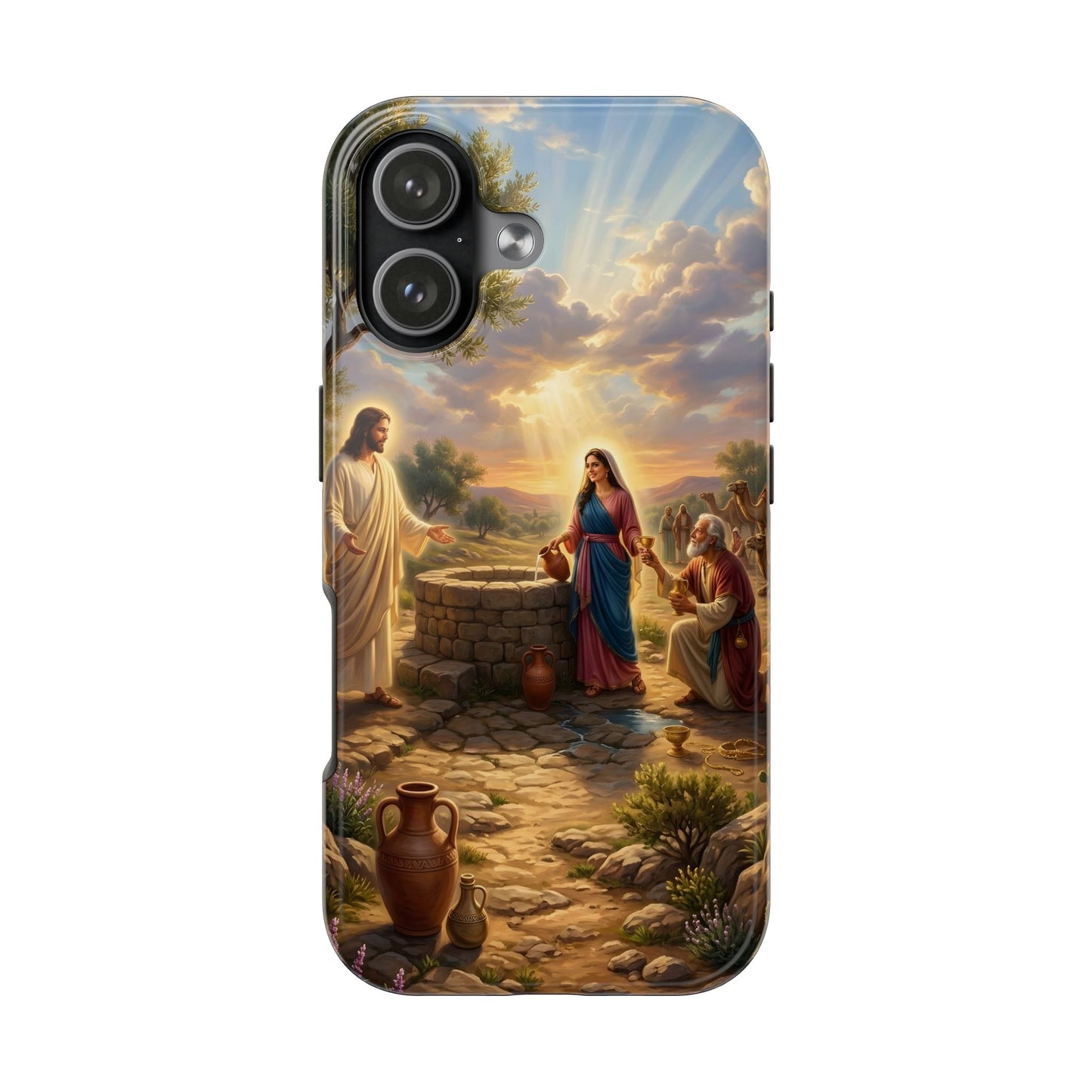 “Providence Unveiled - Rebekah at the Well” - Phone Case