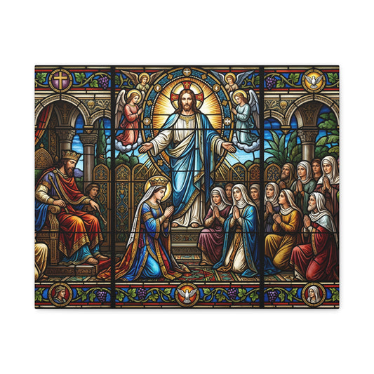 “For Such a Time As This - Esther Before King Ahasuerus” - Canvas Art