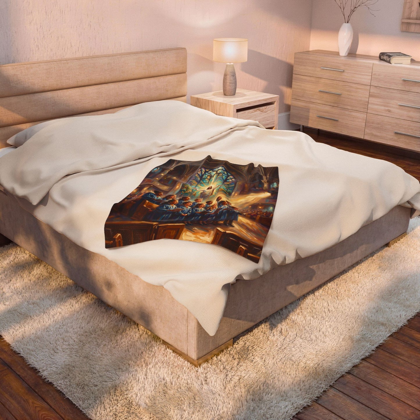 “Make a Joyful Noise - Children Sing Praise” - Plush Blanket