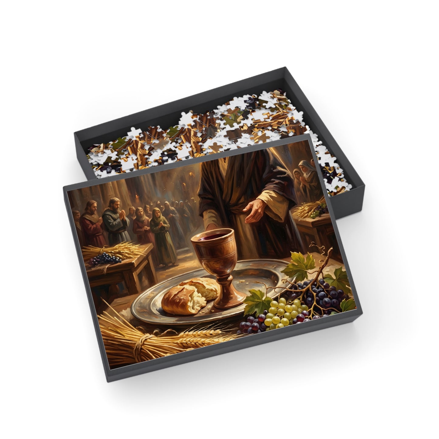 “The Harvest of Faith - Communion Still Life” - Jigsaw Puzzle
