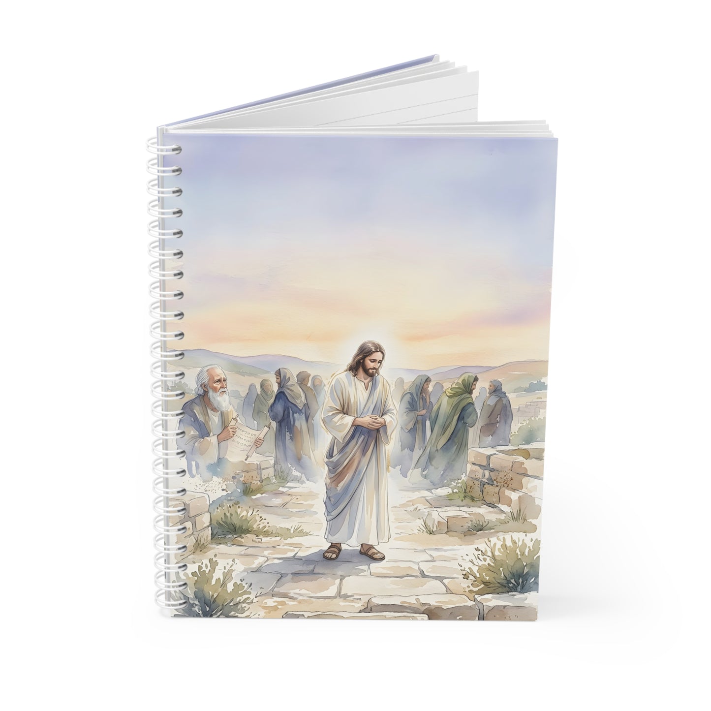 Isaiah prophesying the suffering servant - Spiral Notebook