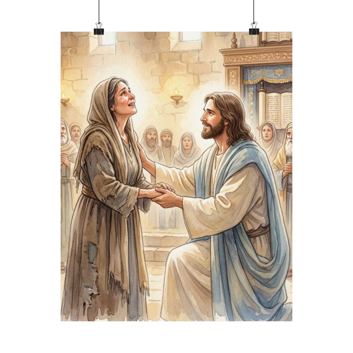 “Released - Jesus Heals the Bent Woman” - Poster
