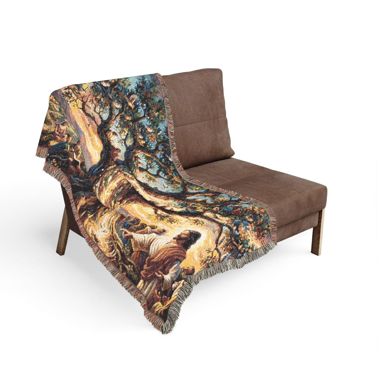 “Mighty Tree - The Kingdom Grows from a Mustard Seed” - Woven Blanket