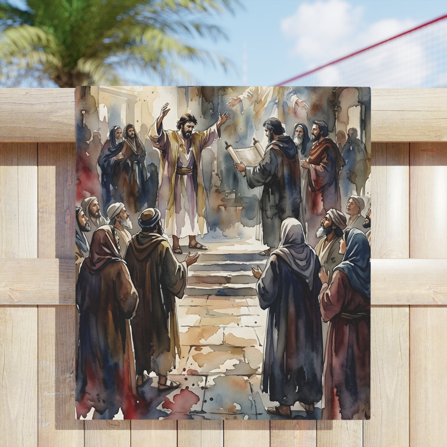 “Hearts Unveiled - Josiah's Repentance” - Beach Towel