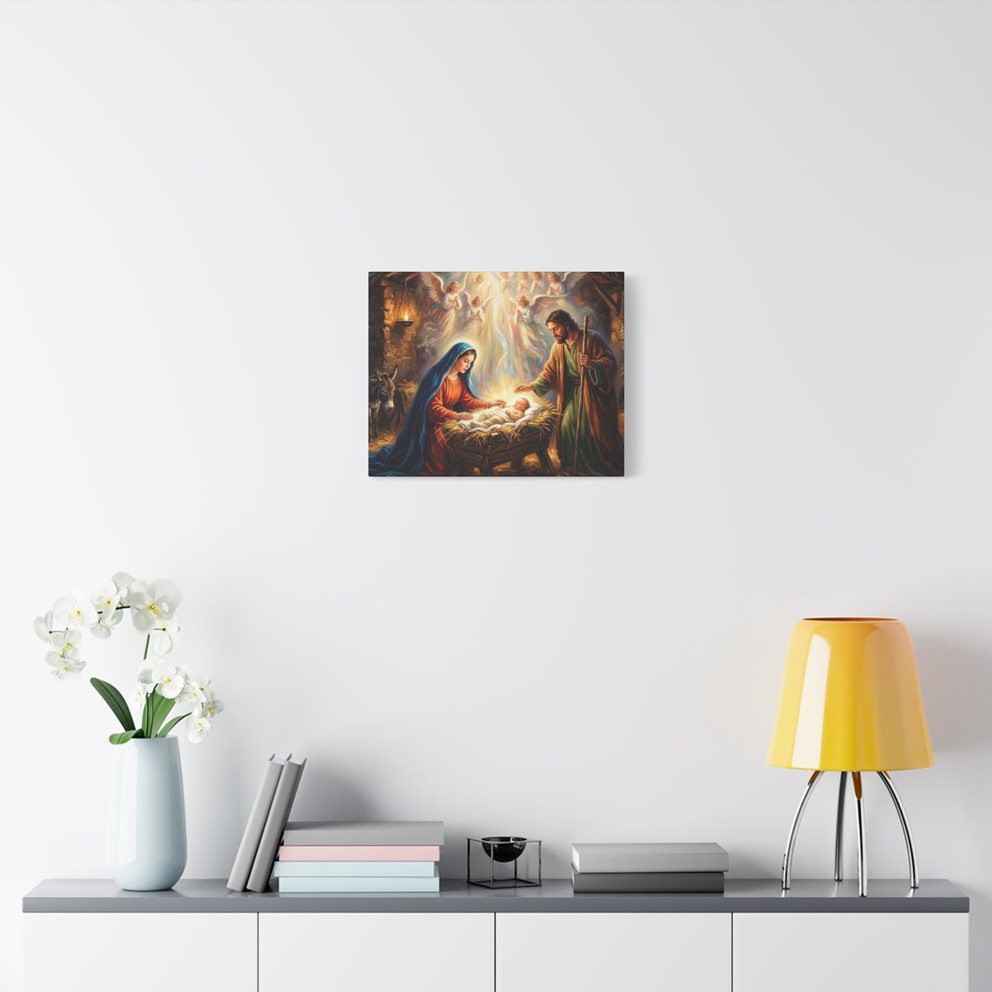 “Glory to God - The Nativity at Bethlehem” - Canvas Art