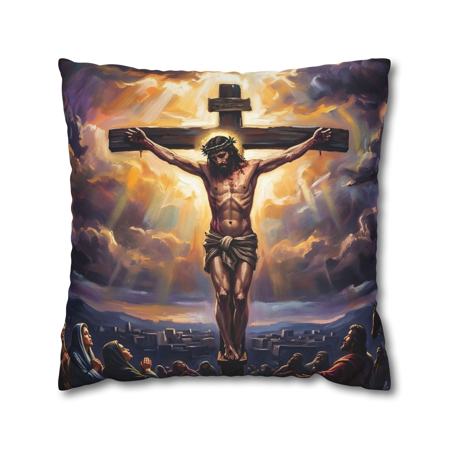 “It Is Finished - The Crucifixion at Calvary” - Pillowcase