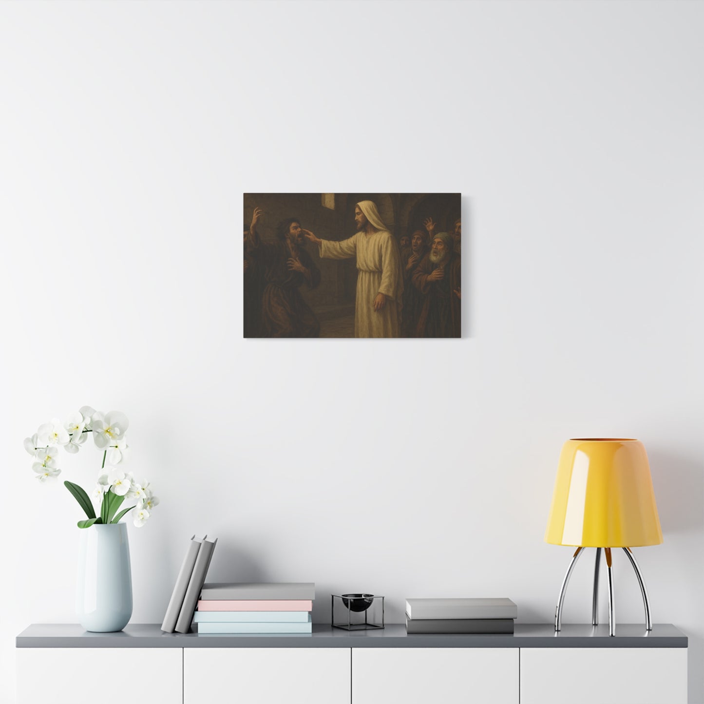 “Authority Over Darkness – Jesus Casts Out an Unclean Spirit” - Canvas Art