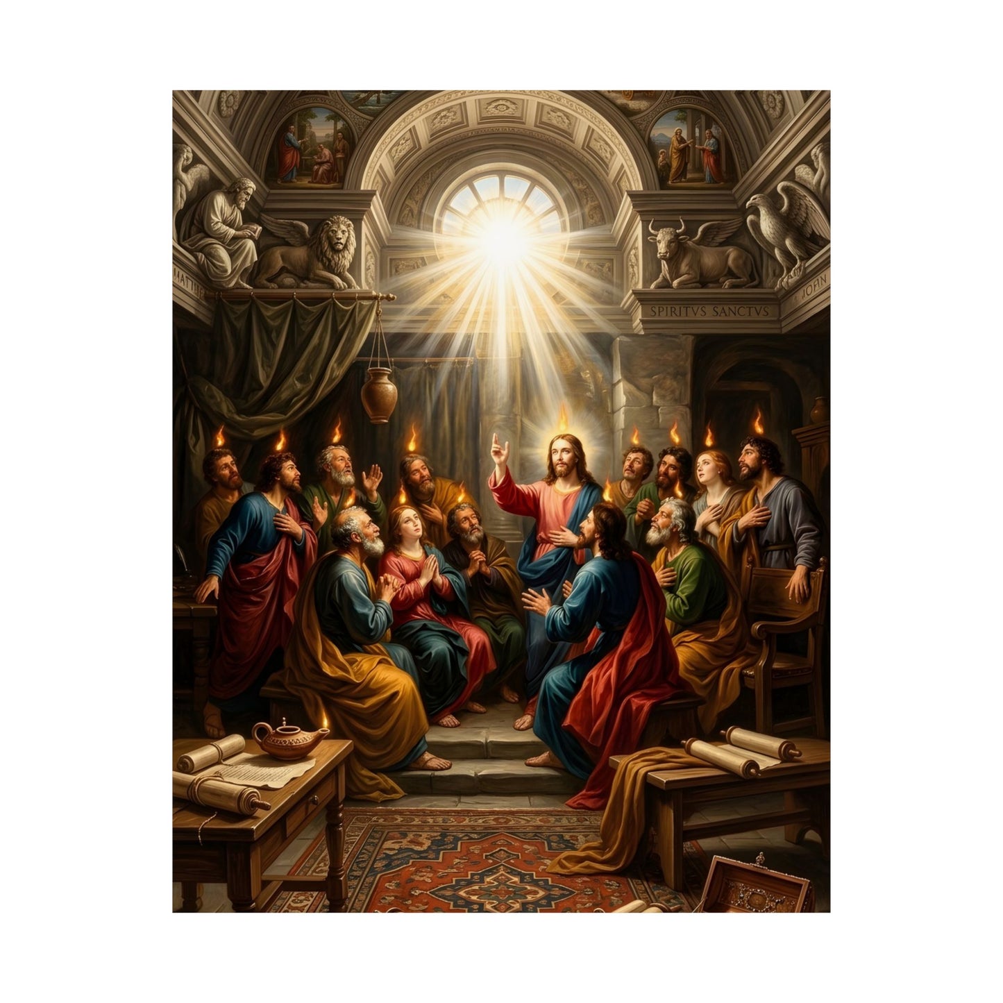 “Tongues of Fire - The Pentecost Outpouring” - Poster