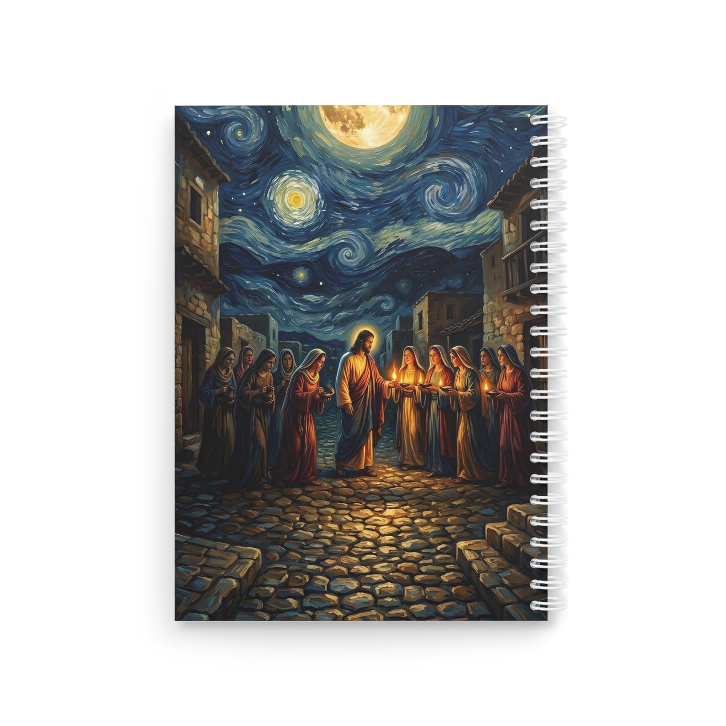 “Be Ready - Ten Virgins in Midnight Darkness” - Spiral Notebook