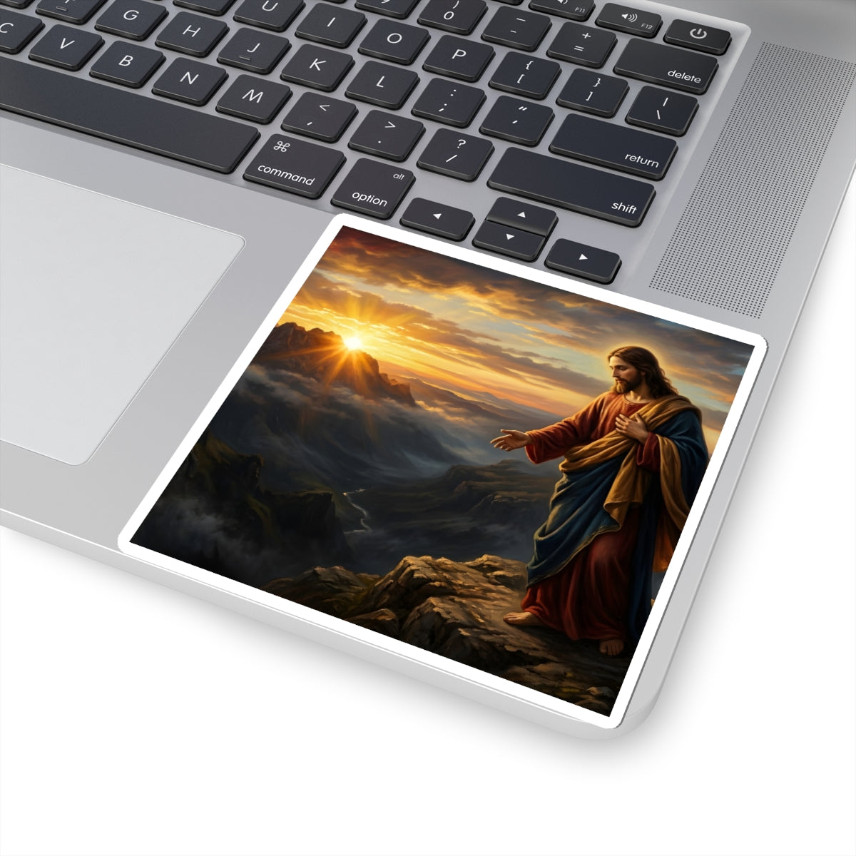“Joy Comes in the Morning - Sunrise Over Dark Valley” - Sticker