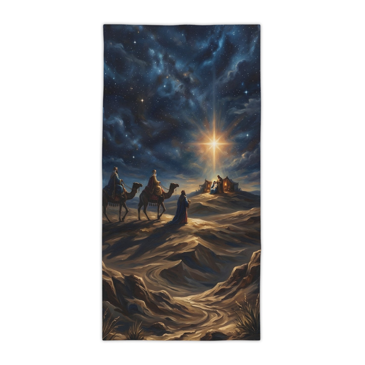 “Journey to the King - Wise Men Seek the Christ Child” - Beach Towel