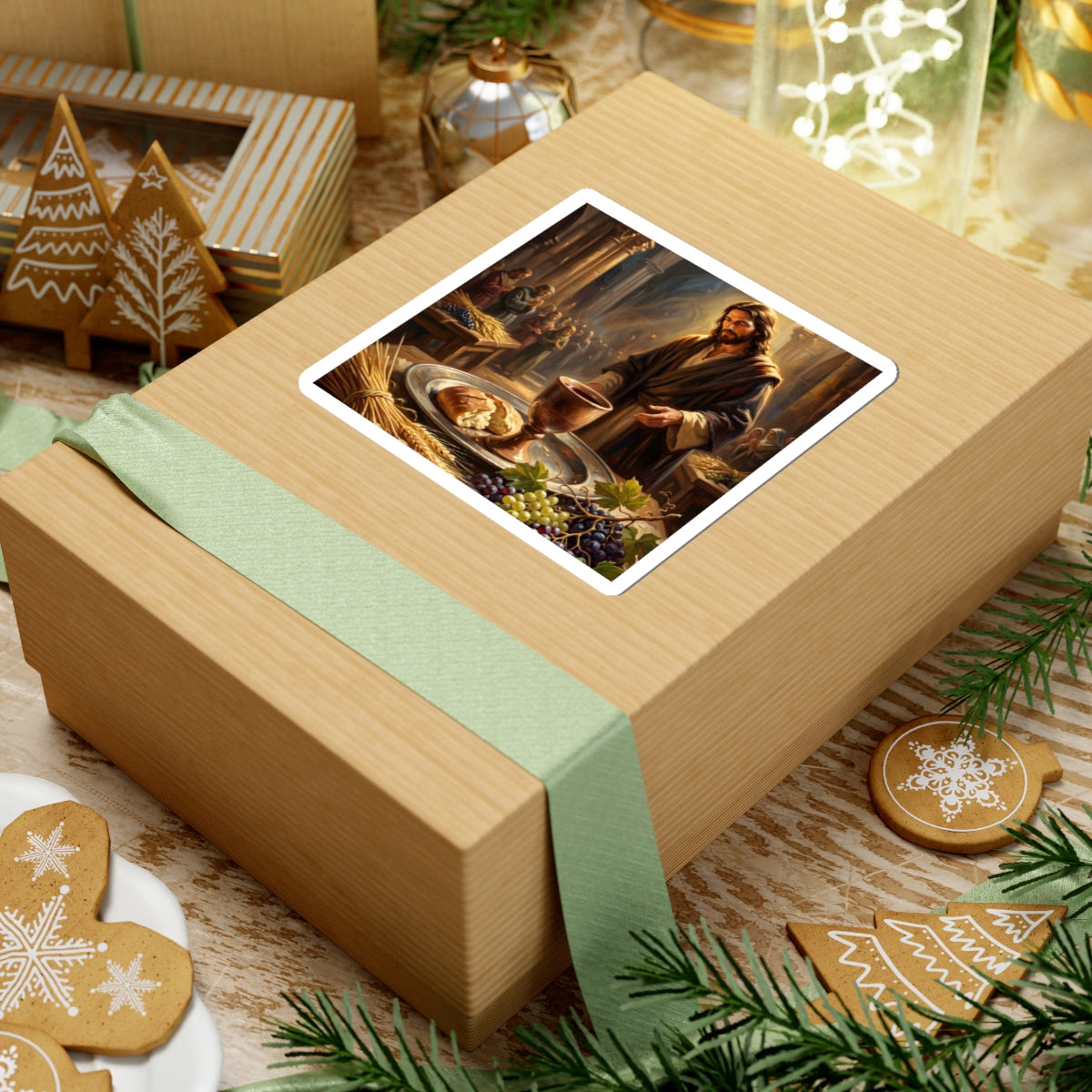 “The Harvest of Faith - Communion Still Life” - Sticker
