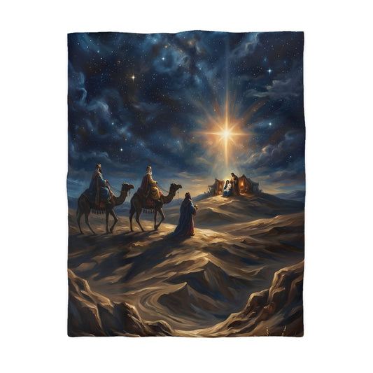 “Journey to the King - Wise Men Seek the Christ Child” - Duvet Cover