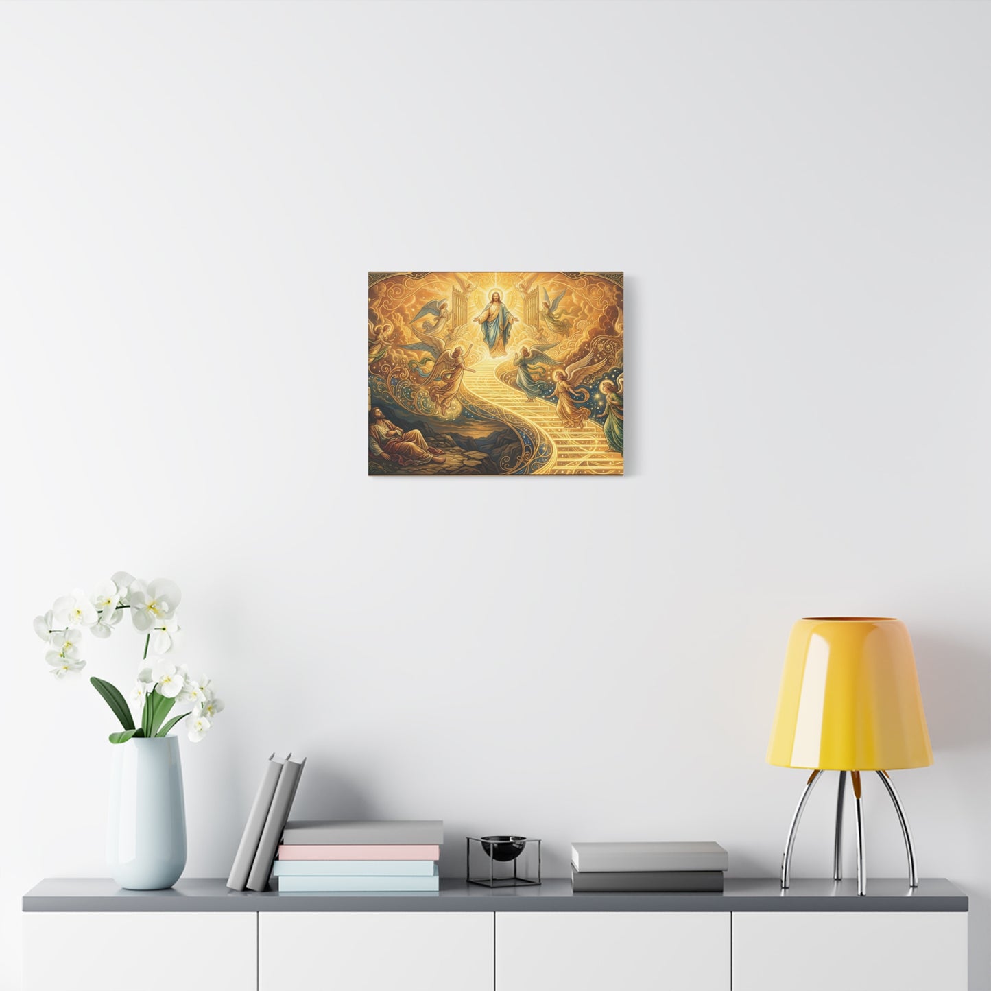 “Jacob's Ladder - Angels Ascending and Descending” - Canvas Art