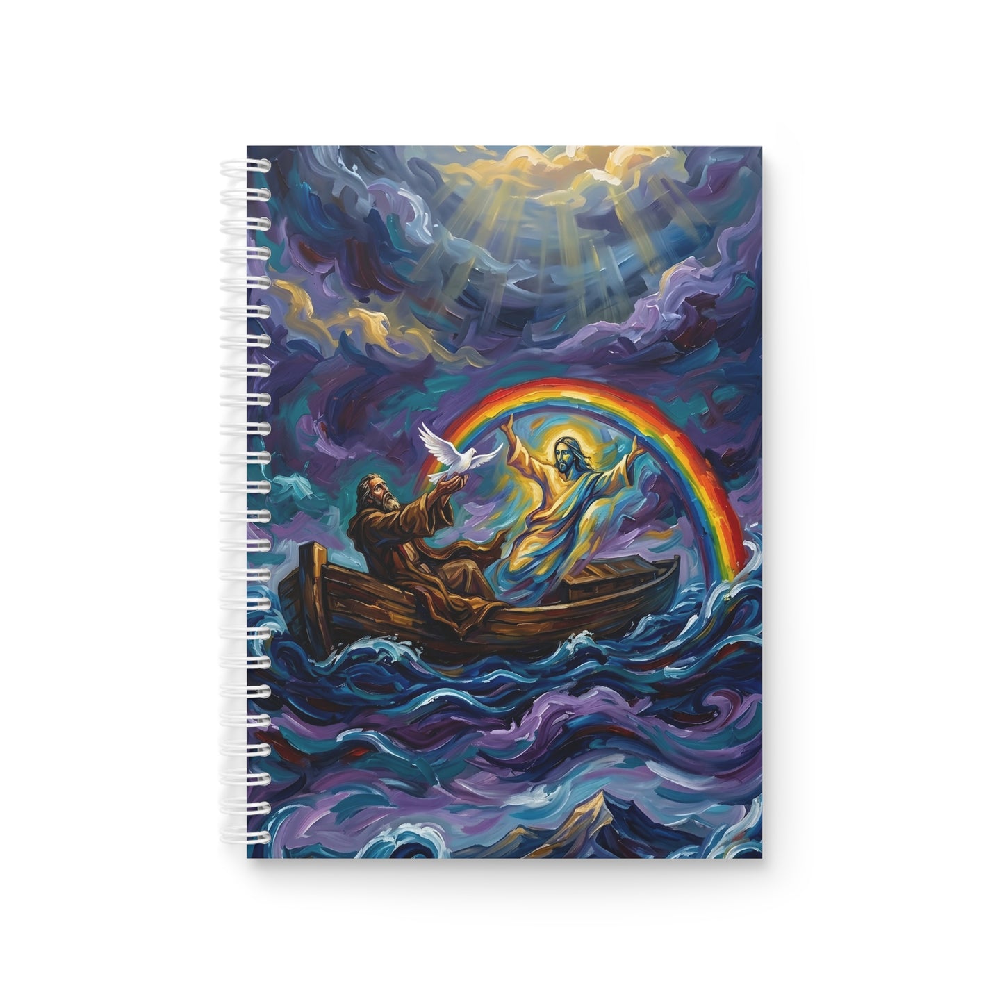 “Covenant of Hope - Noah Releases the Dove” - Spiral Notebook