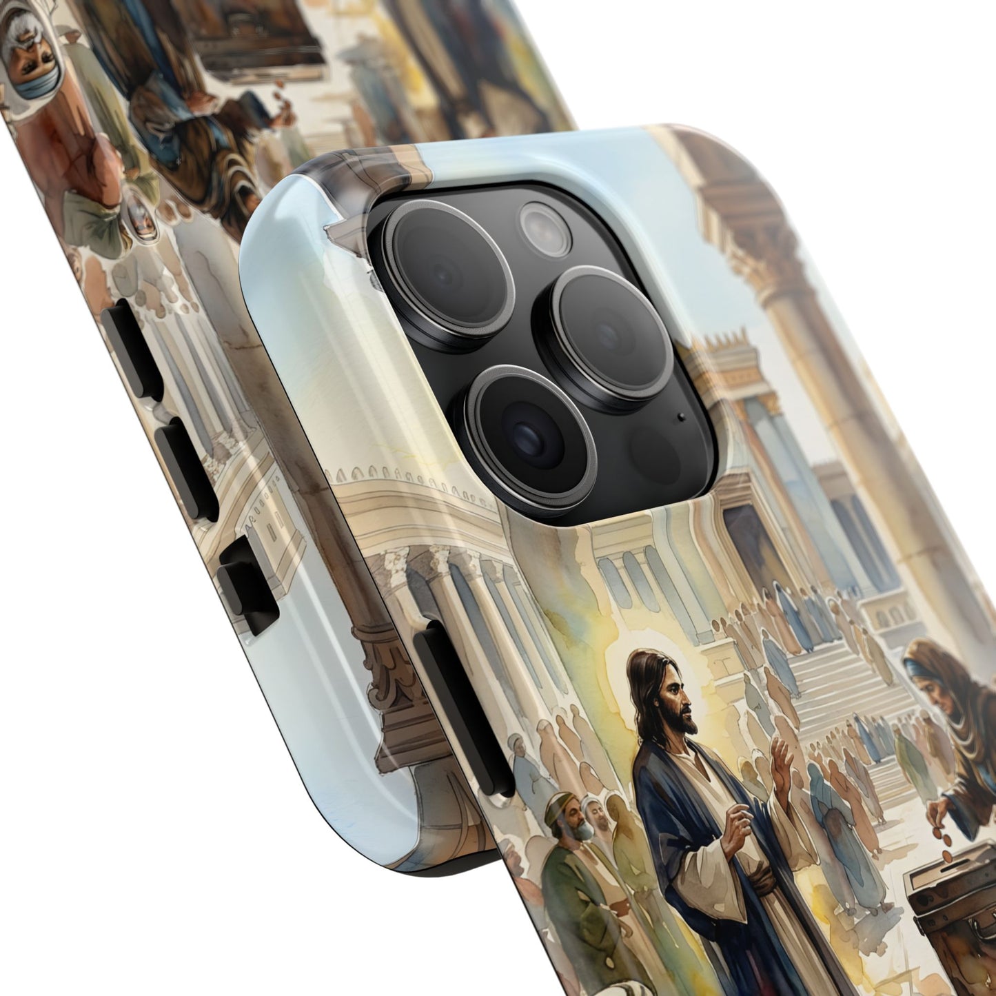“Her Offering - The Widow's Mite at the Temple” - Phone Case