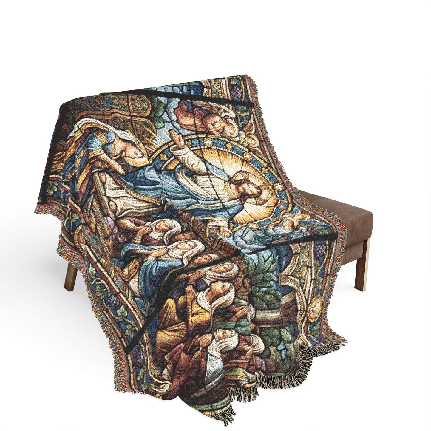 “For Such a Time As This - Esther Before King Ahasuerus” - Woven Blanket