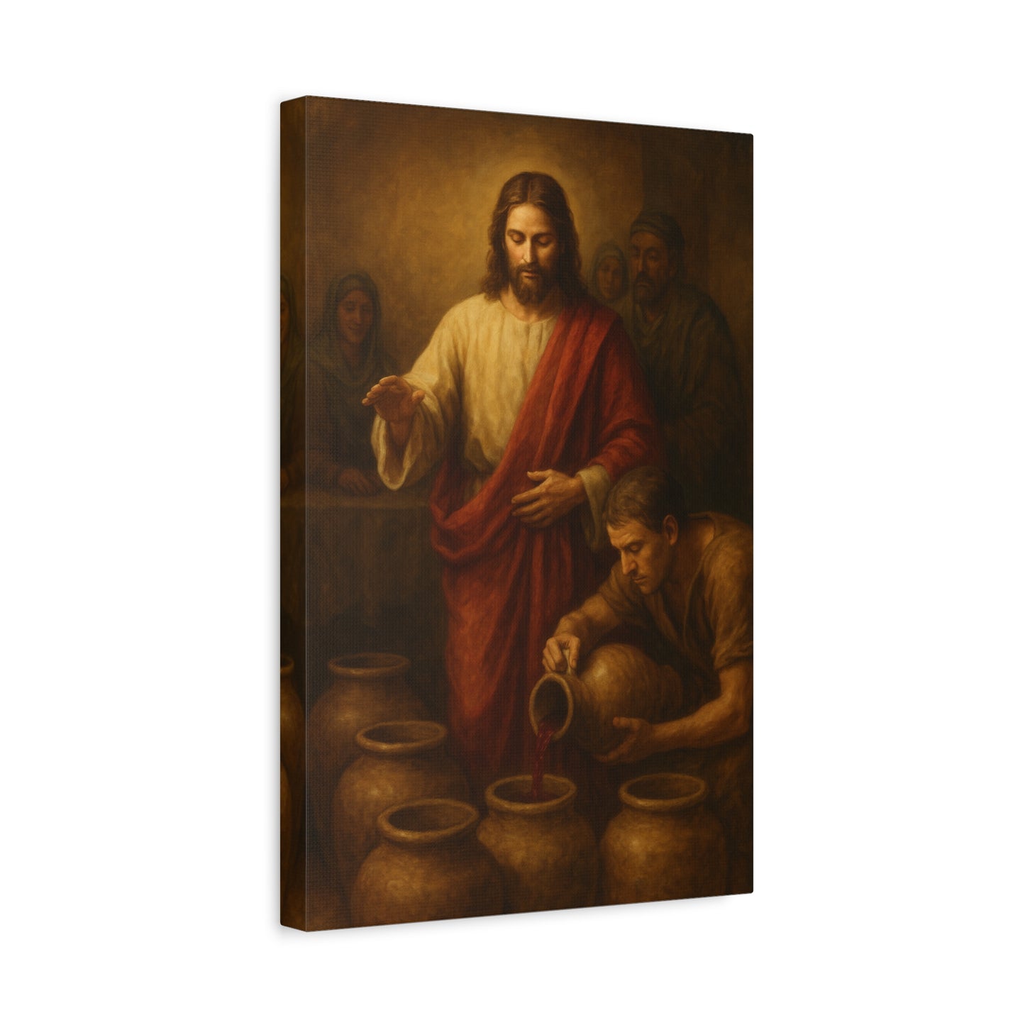 “Water into Wine – The First Miracle at Cana” - Canvas Art