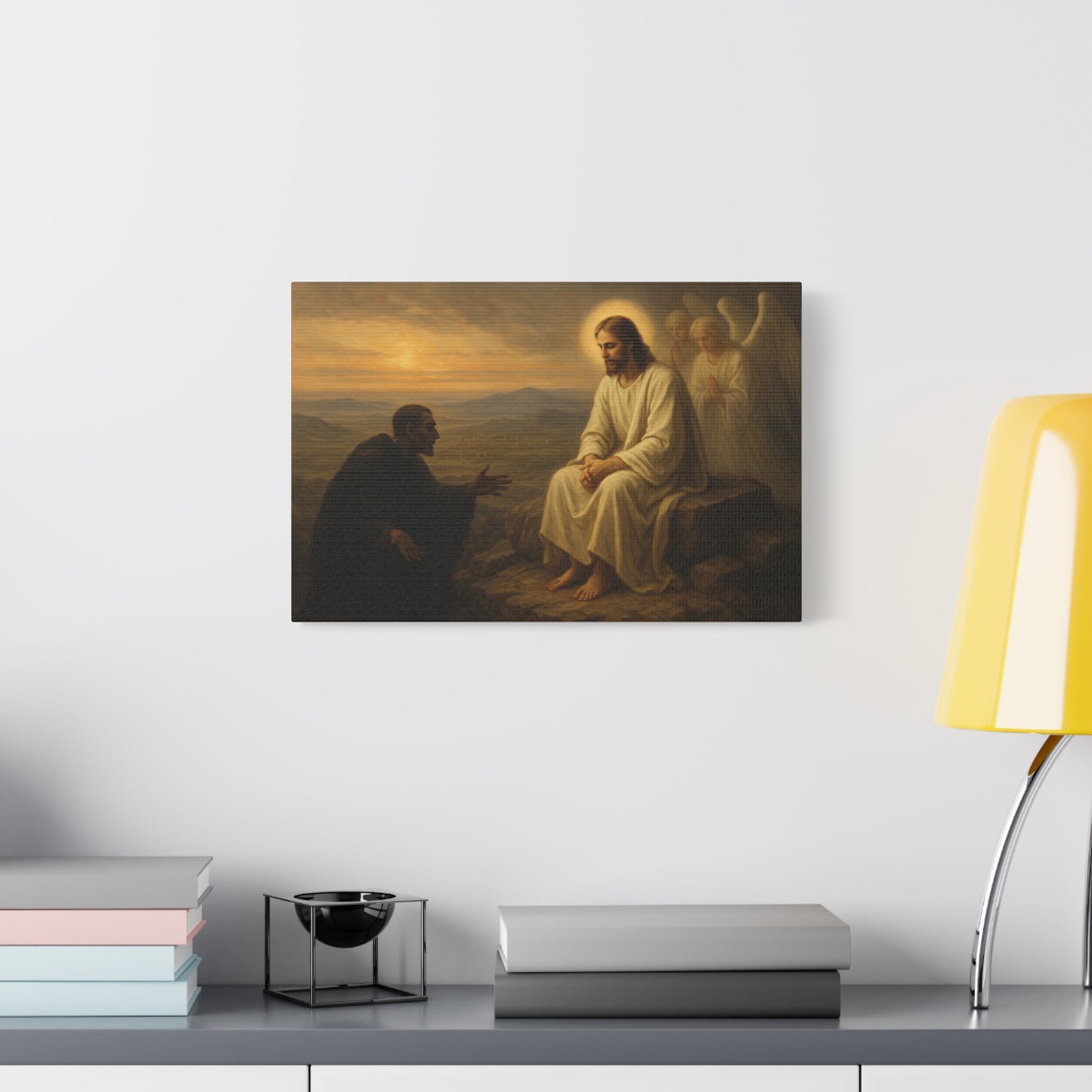 “The Temptation of Christ – Matthew 4:8–11” - Canvas Art