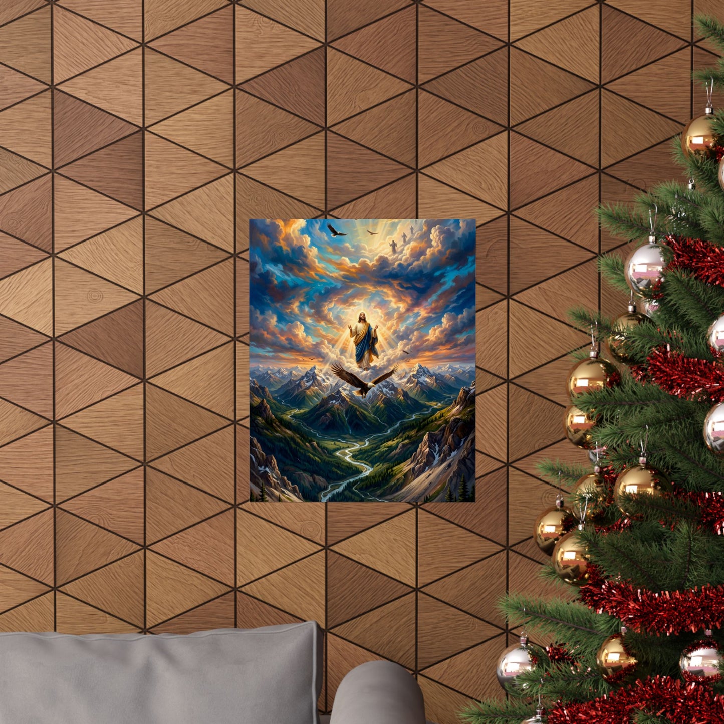 “Soaring Like Eagles - Hope in the Lord Over Mountains” - Poster