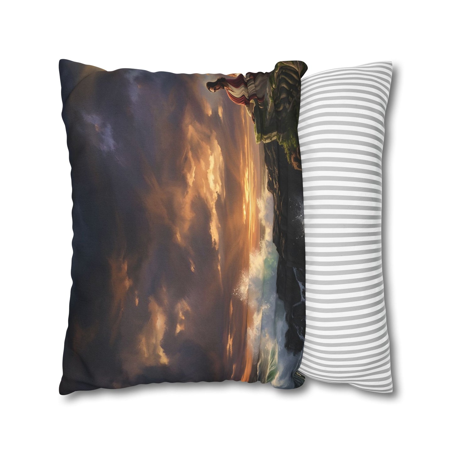“Steadfast Hope - Lighthouse in the Storm” - Pillowcase