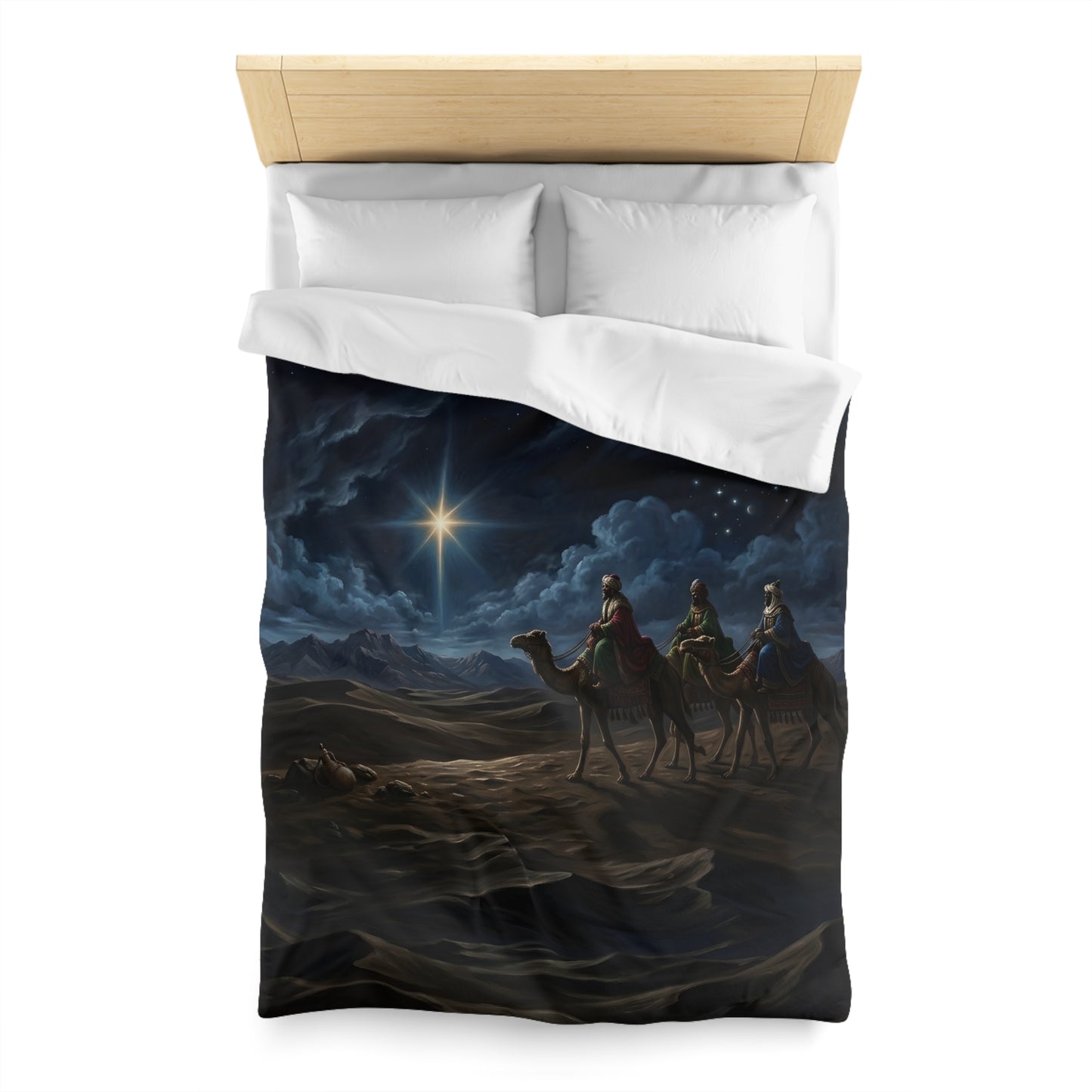 “Journey to Bethlehem - Wise Men Follow the Star” - Duvet Cover