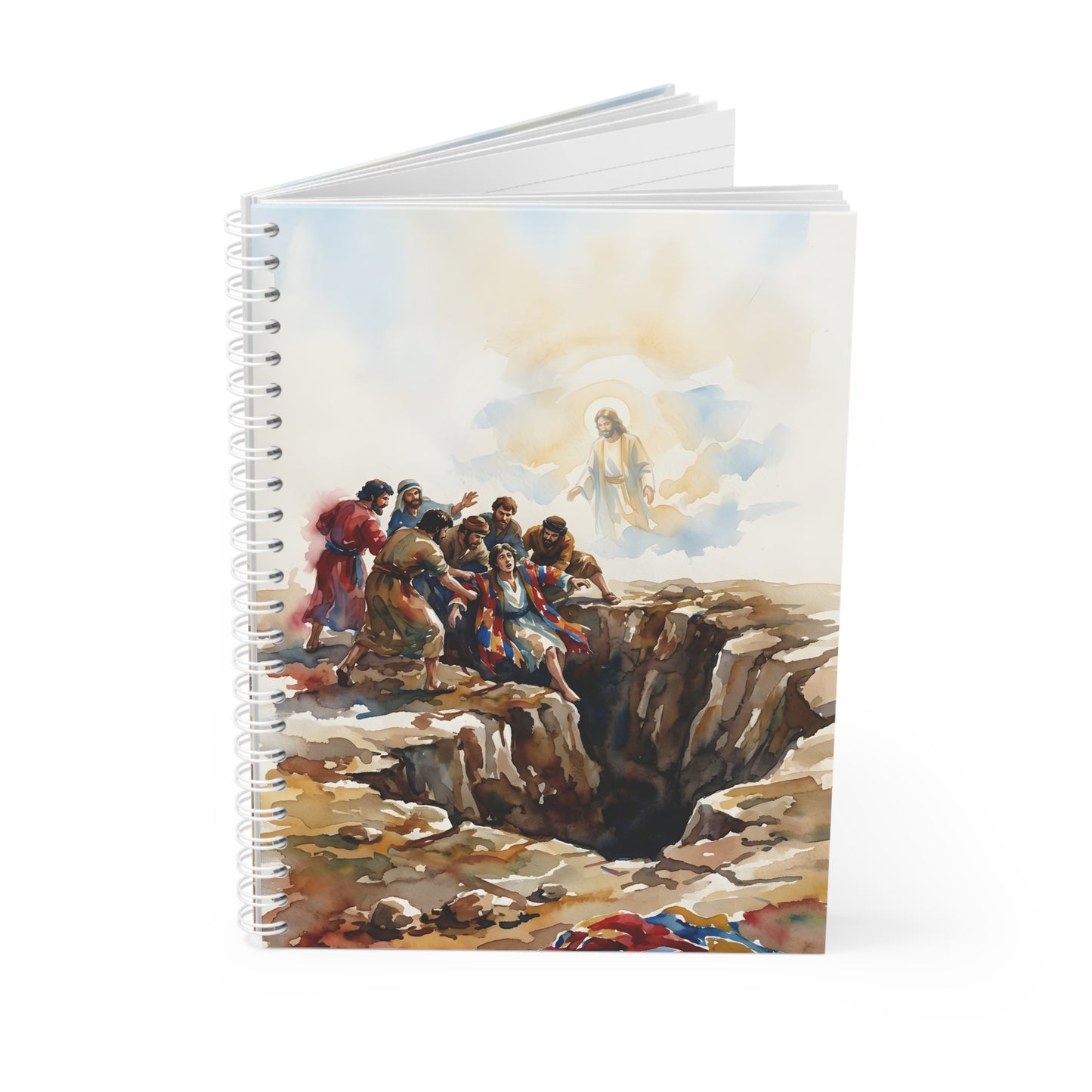 “Betrayal and Providence - Joseph in the Pit” - Spiral Notebook