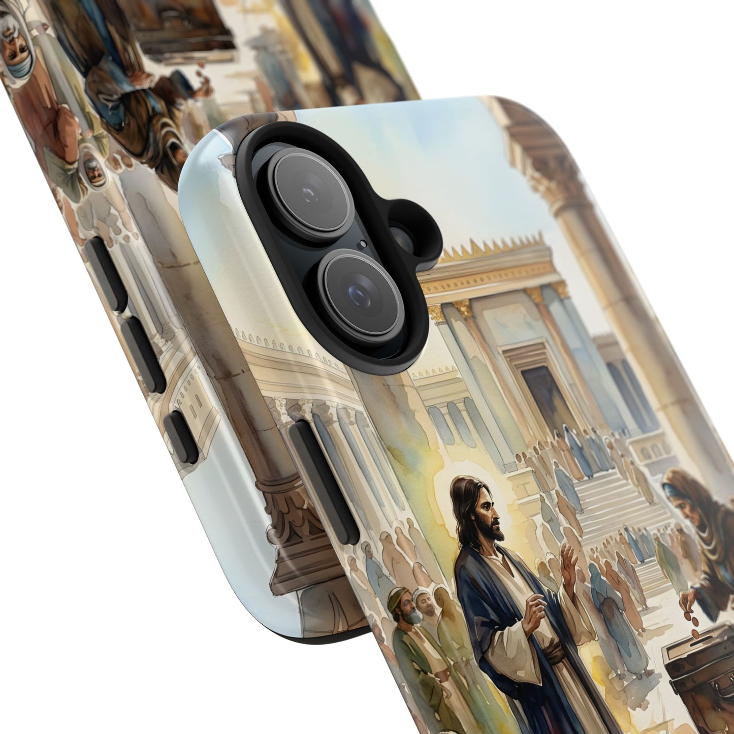 “Her Offering - The Widow's Mite at the Temple” - Phone Case