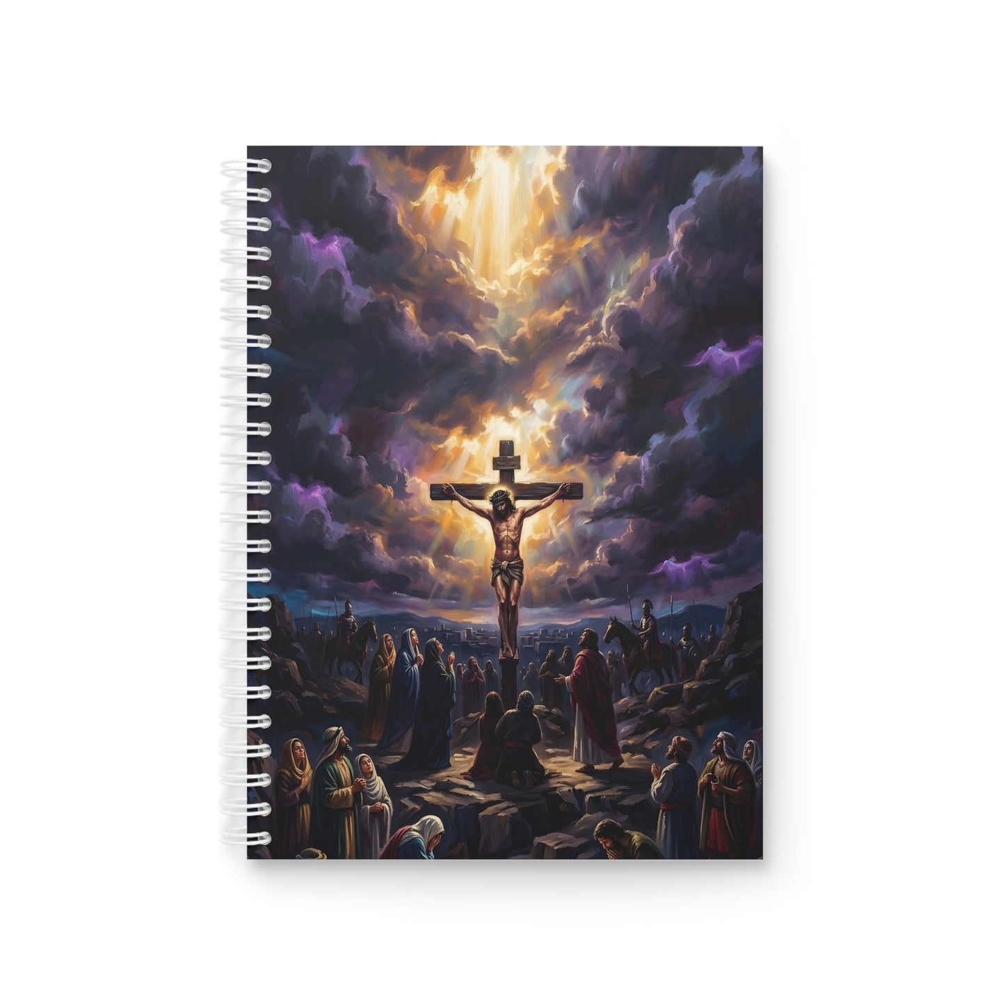 “It Is Finished - The Crucifixion at Calvary” - Spiral Notebook