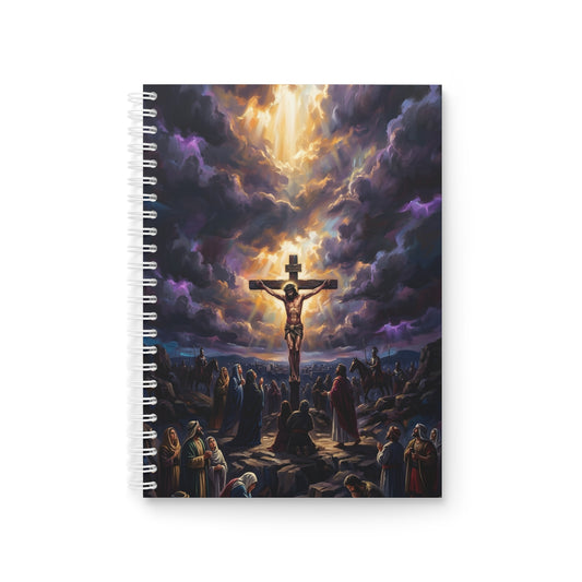 “It Is Finished - The Crucifixion at Calvary” - Spiral Notebook
