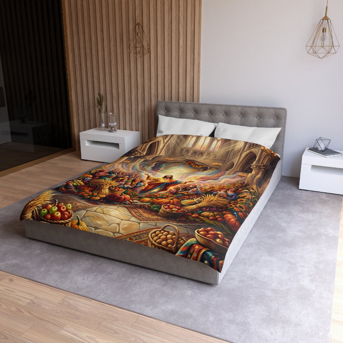 “Bountiful Blessings - A Harvest of Thanksgiving” - Duvet Cover