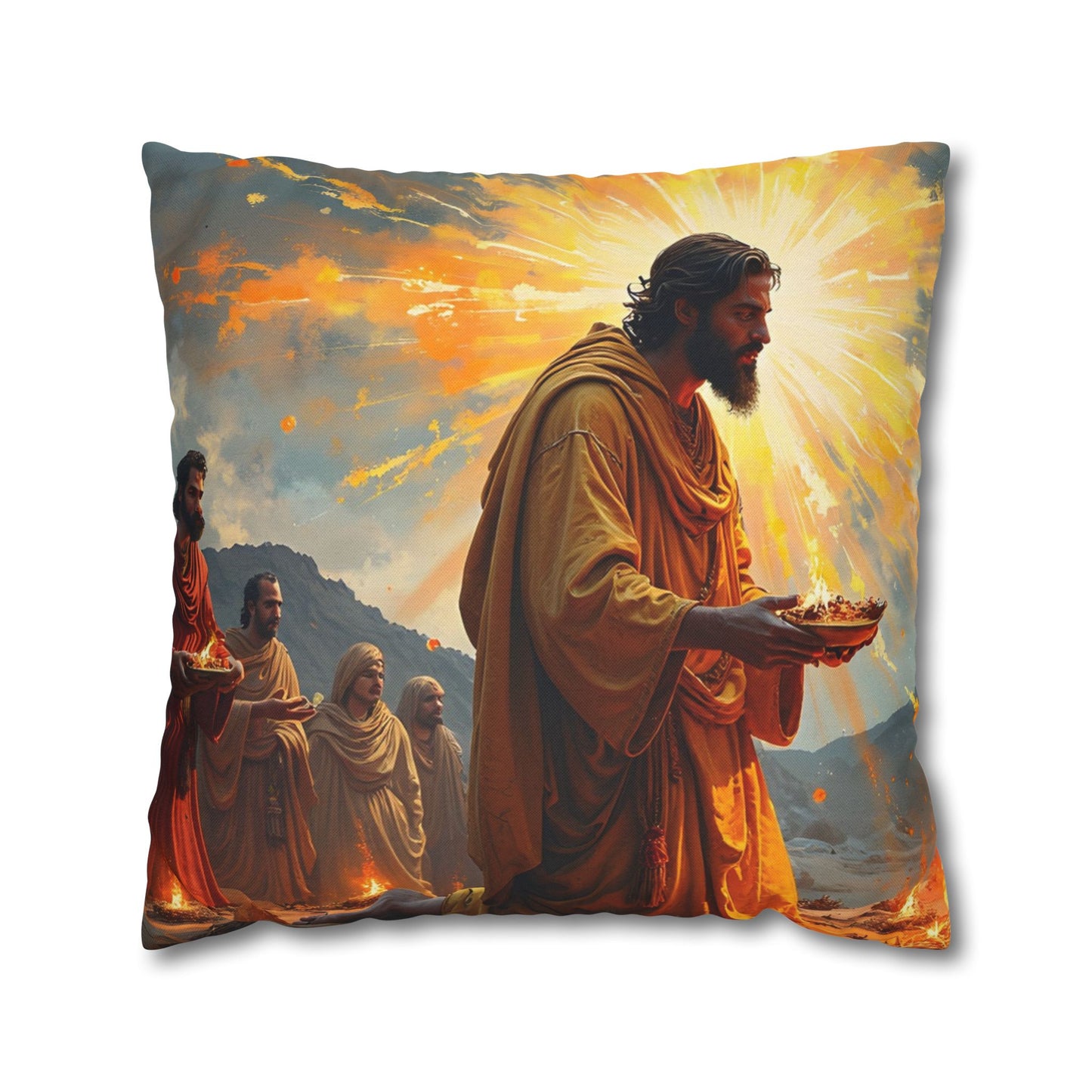 “Righteous Offering - Cain and Abel's Sacrifices” - Pillowcase