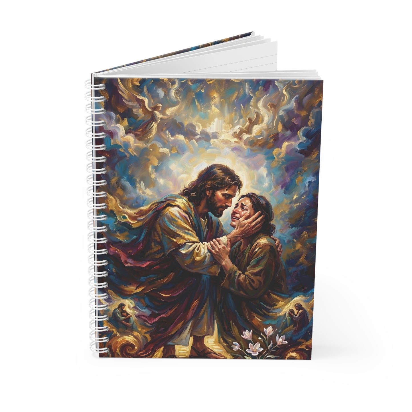 “No More Tears - God's Eternal Comfort” - Spiral Notebook
