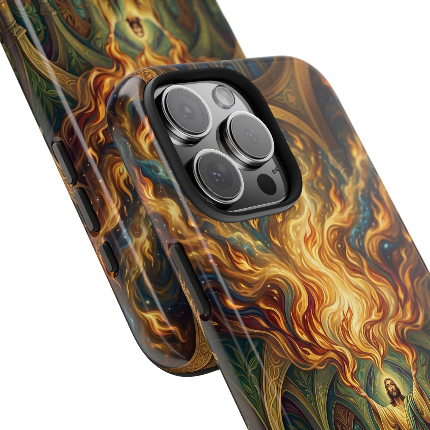 “Spirit Poured Out - Pentecost Flames Descending” - Phone Case