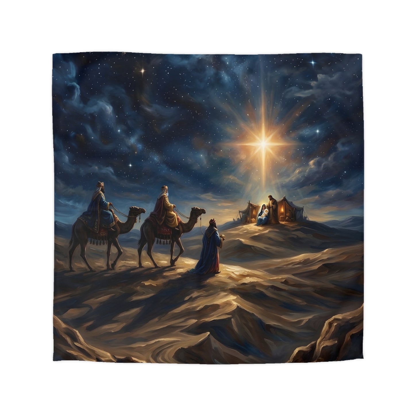 “Journey to the King - Wise Men Seek the Christ Child” - Duvet Cover