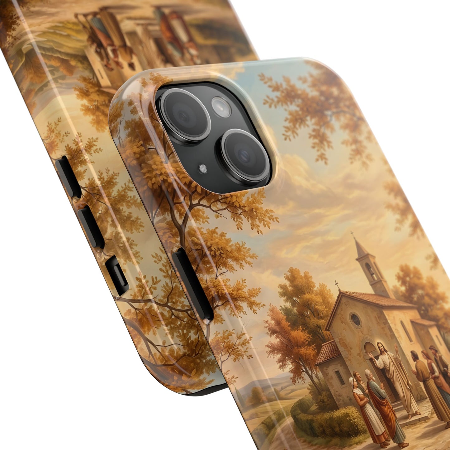 “Sanctuary in Serenity - Autumn's Golden Embrace” - Phone Case