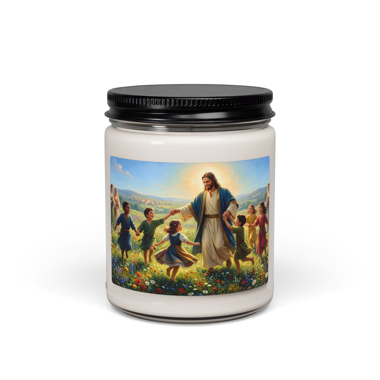 “Joy Overflowing - Children Dancing in the Meadow” - Scented Candle