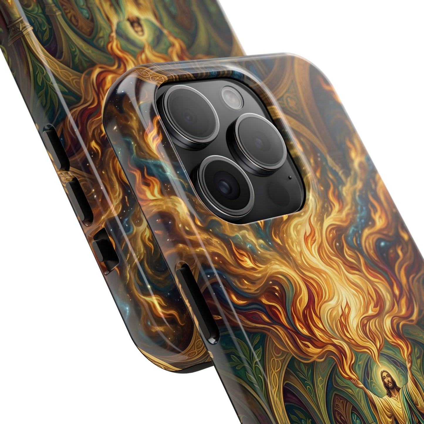 “Spirit Poured Out - Pentecost Flames Descending” - Phone Case