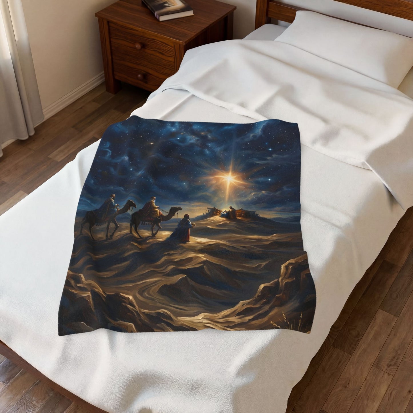 “Journey to the King - Wise Men Seek the Christ Child” - Plush Blanket