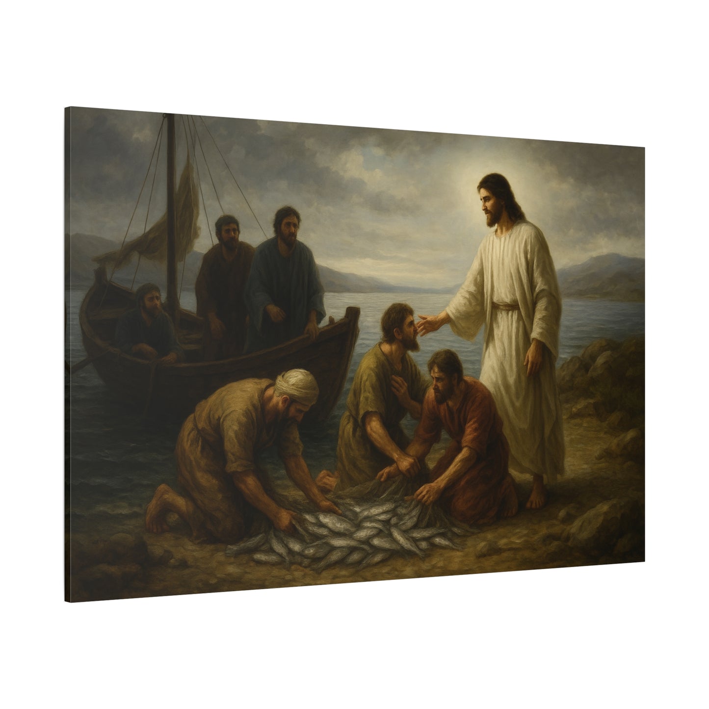 “The Miraculous Catch – John 21:1–14” - Canvas Art