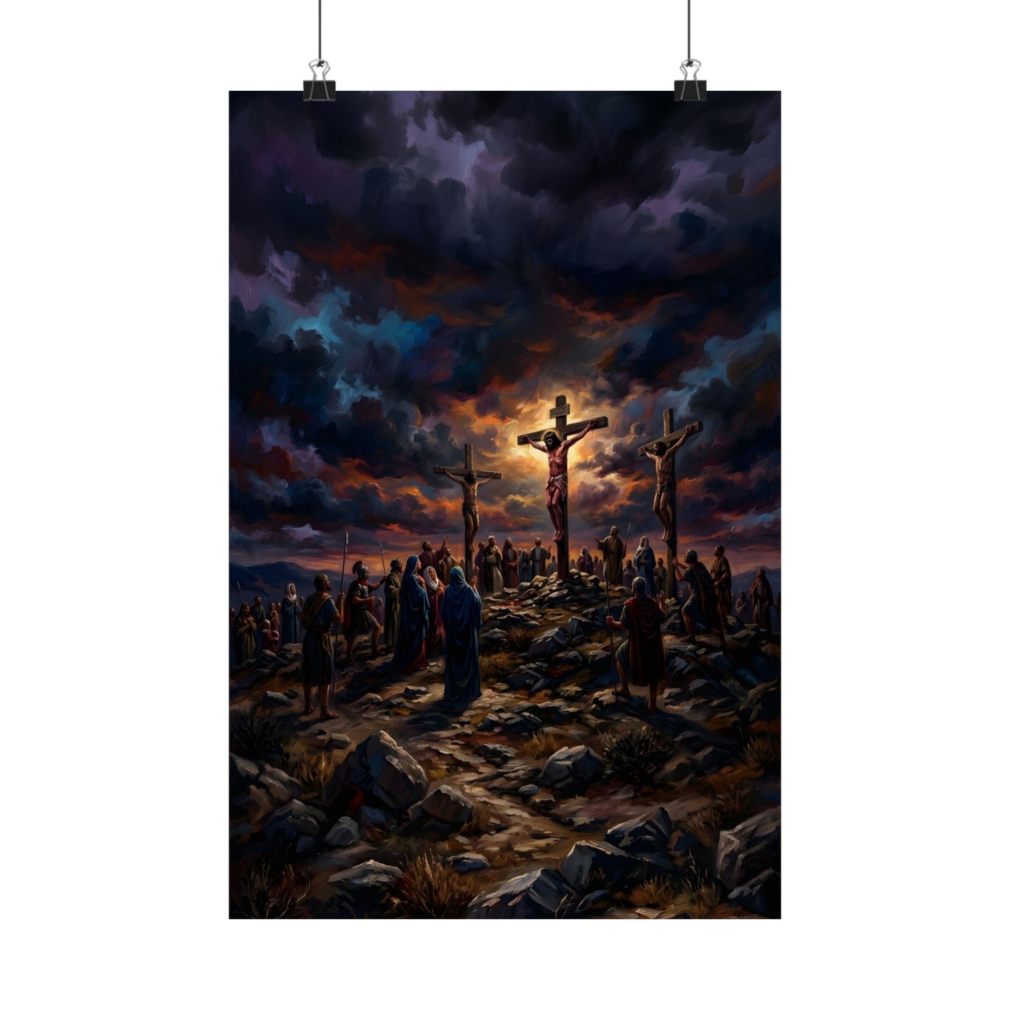 “It Is Finished - The Crucifixion at Calvary” - Poster